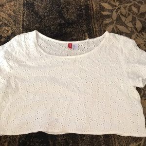 White Crop Top